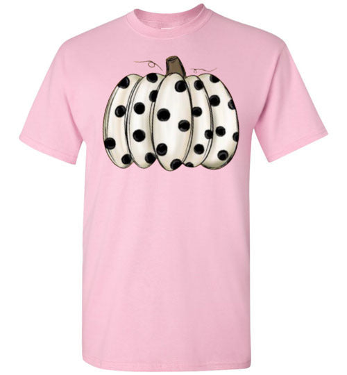 Polka Dot Pumpkin Fall Halloween Shirt Top T-Shirt