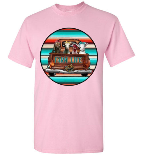 Farm Life Country Graphic Tee Shirt Top T-Shirt