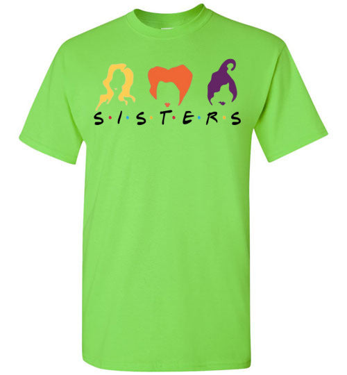 Witch Sisters Halloween Fall Graphic Tee Shirt Top