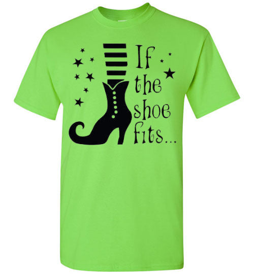 If The Witch Shoe Fits Halloween Fall Tee Shirt Top T-Shirt