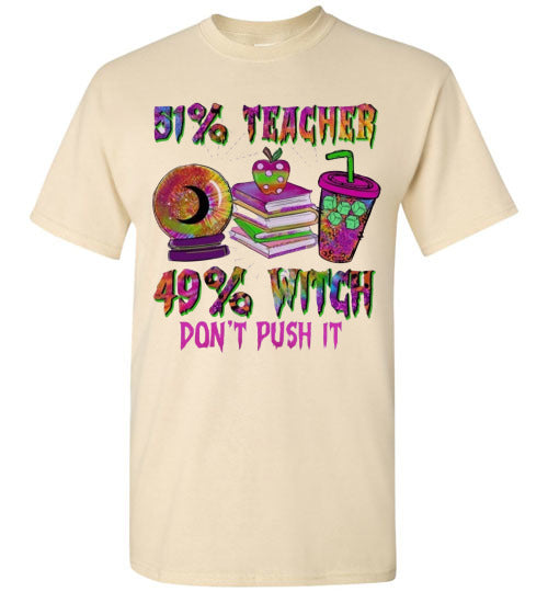 Teacher Witch Fall Halloween Tee Shirt Top T-Shirt
