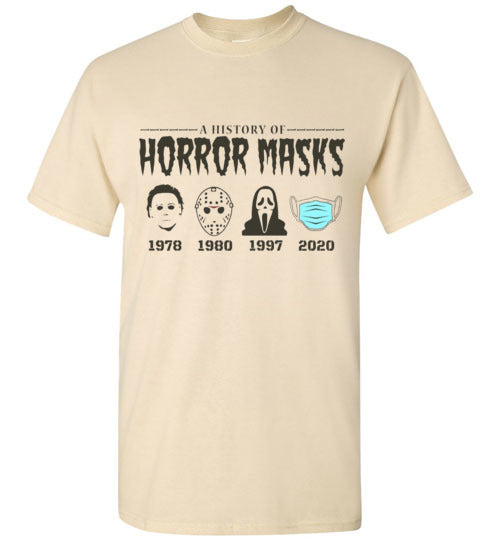 Horror Mask Funny Tee Shirt Top T-shirt
