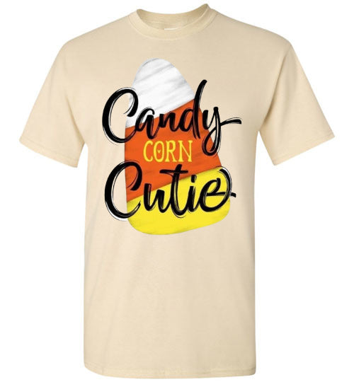 Candy Corn Cutie Fall Halloween Tee Shirt Top T-Shirt
