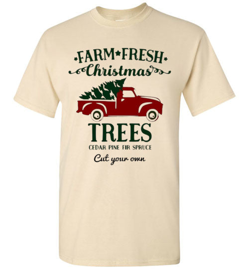 Farm Fresh Christmas Trees Tee Shirt Top T-Shirt