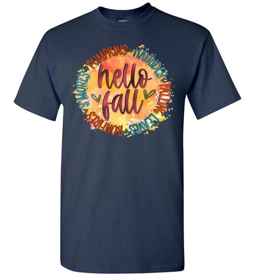 Hello Fall Tee Shirt Top T-Shirt