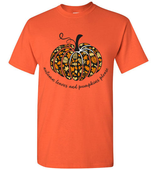 Pumpkin Fall Tee Shirt Graphic Top T-Shirt