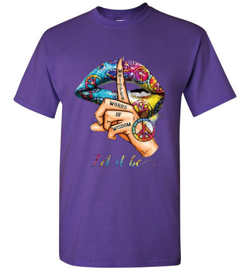 Let It Be Peace Hippie Tee Shirt Top T-Shirt
