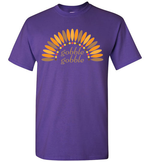 Gobble Gobble Turkey Thanksgiving Graphic Tee Shirt Top