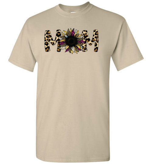 Mom Mother Leopard Tee Shirt Top T-shirt