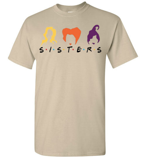 Witch Sisters Halloween Fall Graphic Tee Shirt Top