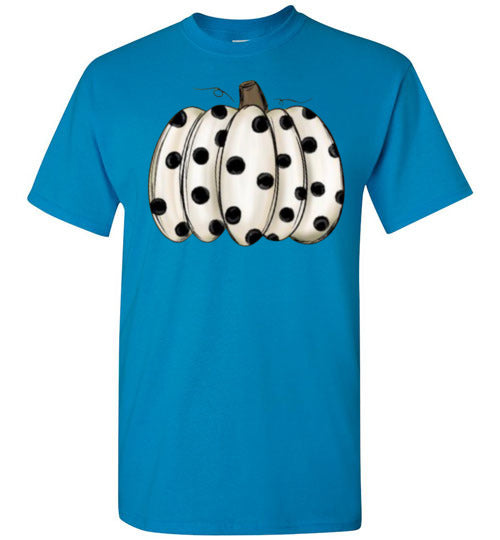 Polka Dot Pumpkin Fall Halloween Shirt Top T-Shirt