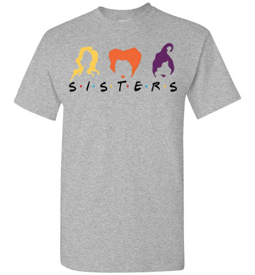 Witch Sisters Halloween Fall Graphic Tee Shirt Top