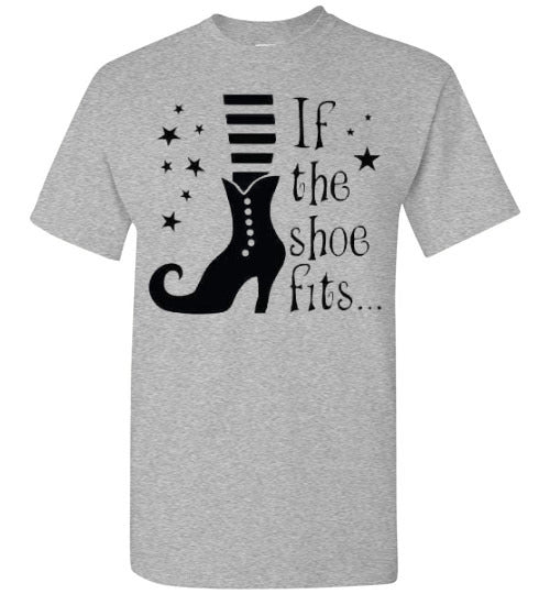 If The Witch Shoe Fits Halloween Fall Tee Shirt Top T-Shirt