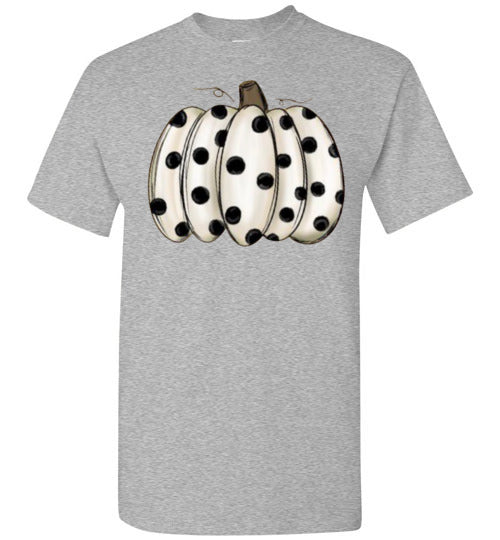 Polka Dot Pumpkin Fall Halloween Shirt Top T-Shirt