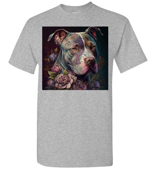 Pit Bull Dog Graphic Tee Shirt Top T-Shirt