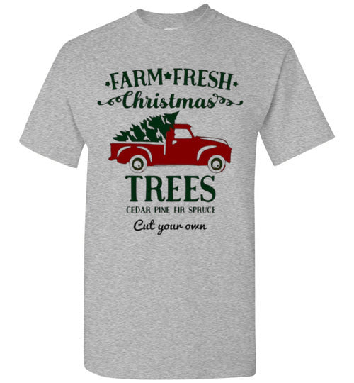 Farm Fresh Christmas Trees Tee Shirt Top T-Shirt