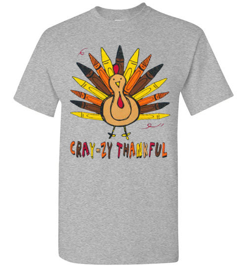 Crazy Thankful Fall Thanksgiving Tee Shirt Top T-Shirt