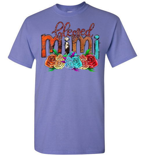Blessed Mimi Grandmother Grandma Tee Shirt Top T-Shirt