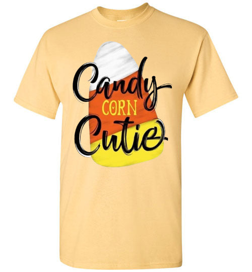 Candy Corn Cutie Fall Halloween Tee Shirt Top T-Shirt