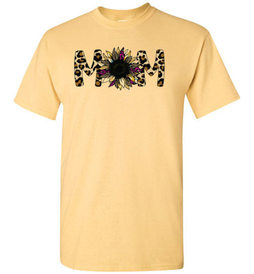 Mom Mother Leopard Tee Shirt Top T-shirt