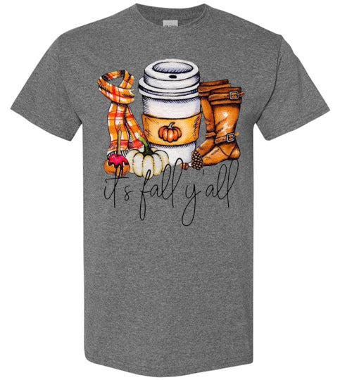 It's Fall Ya'll Graphic Tee Shirt Top