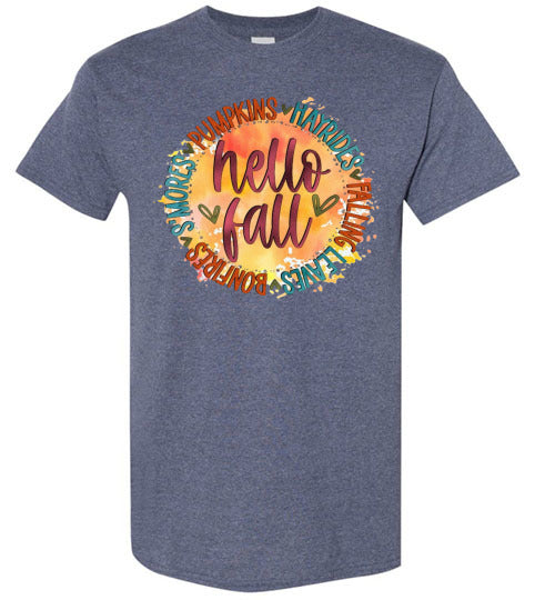 Hello Fall Tee Shirt Top T-Shirt