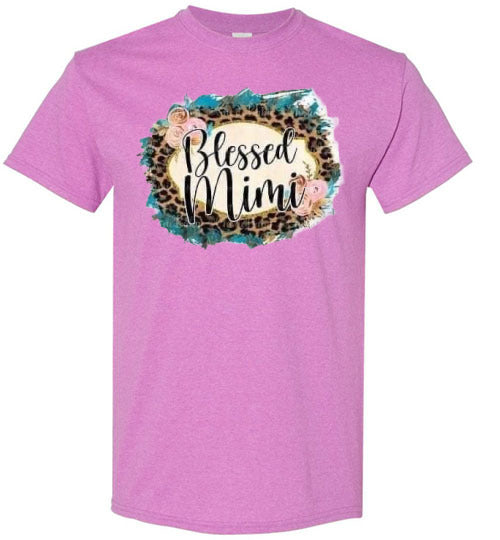 Blessed Mimi Grandmother Grandma Tee Shirt Top T-Shirt