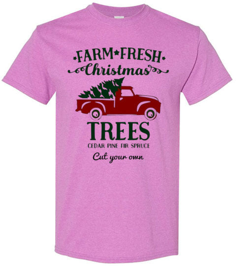 Farm Fresh Christmas Trees Tee Shirt Top T-Shirt