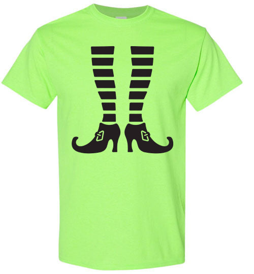 Witch Legs Halloween Tee Shirt Top T-SHirt
