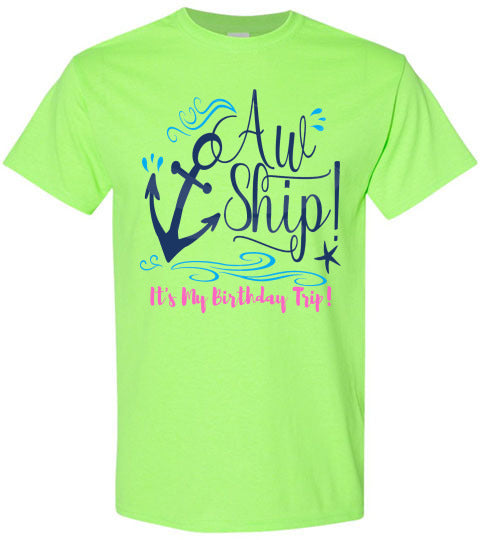 Birthday Cruise Graphic Tee Shirt Top