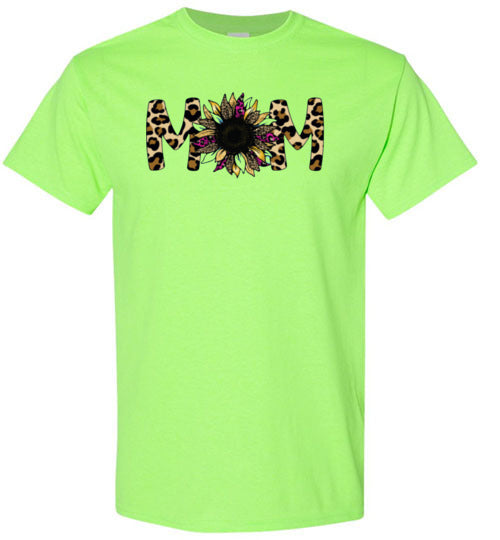 Mom Mother Leopard Tee Shirt Top T-shirt