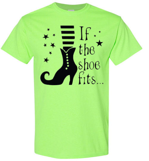 If The Witch Shoe Fits Halloween Fall Tee Shirt Top T-Shirt