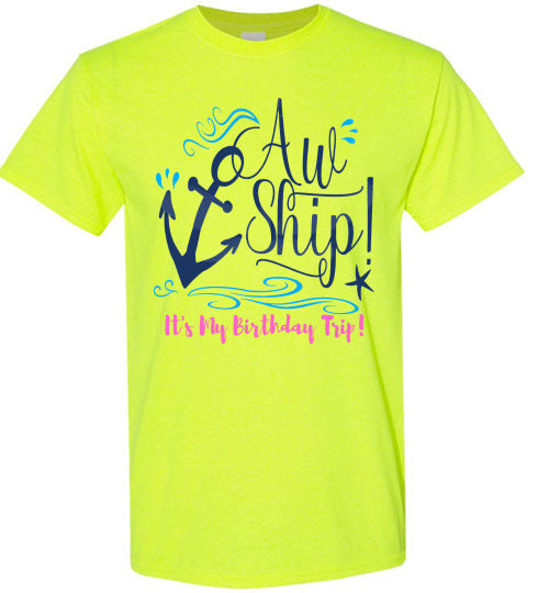 Birthday Cruise Graphic Tee Shirt Top