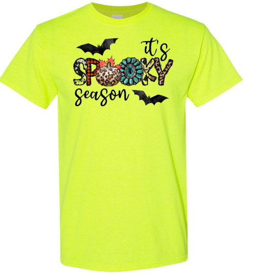 It's Spooky Season Halloween Bat Tee Shirt Top T-Shirt