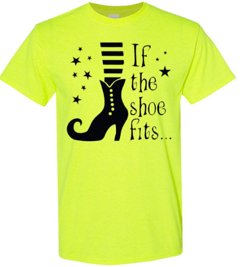 If The Witch Shoe Fits Halloween Fall Tee Shirt Top T-Shirt