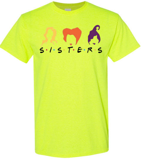 Witch Sisters Halloween Fall Graphic Tee Shirt Top