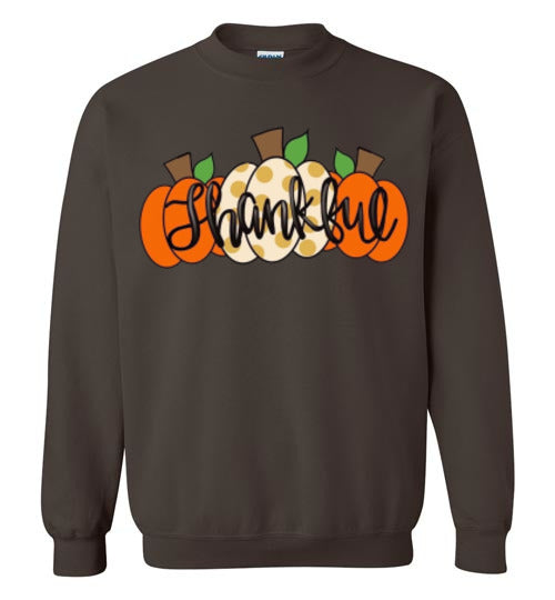 Thankful Pumpkins Sweatshirt Fall Top