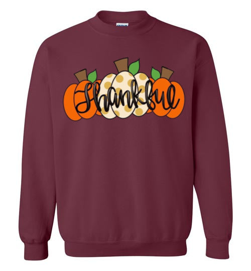 Thankful Pumpkins Sweatshirt Fall Top