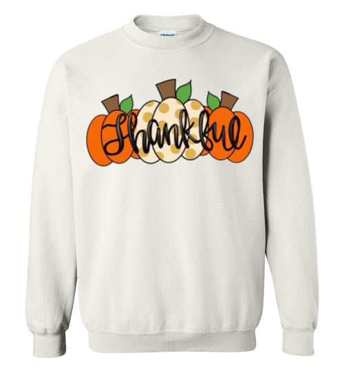 Thankful Pumpkins Sweatshirt Fall Top