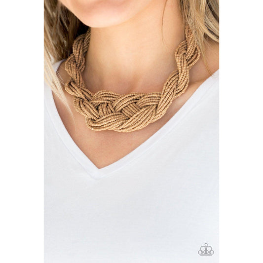 A Standing Ovation – Brown Necklace 1462