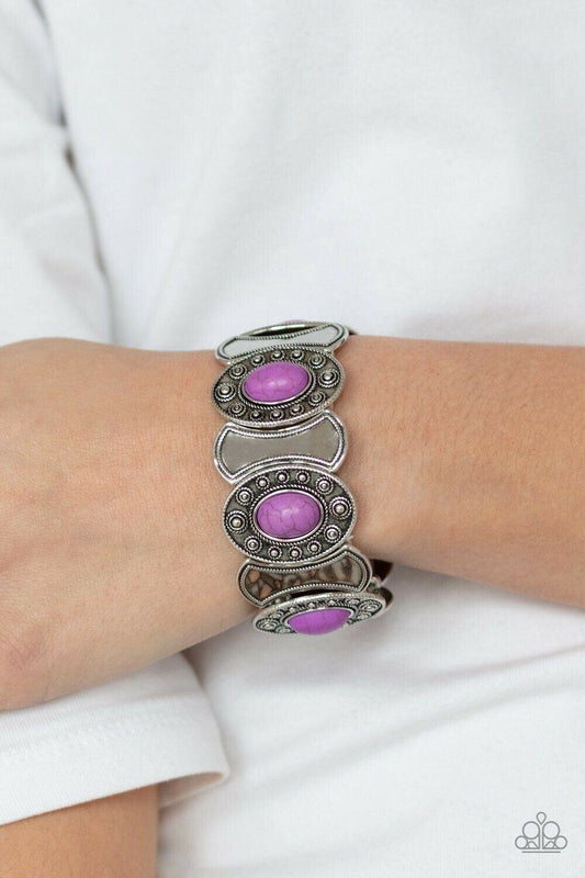 Desert Relic - Purple Bracelet Paparazzi Jewelry Accessories 3268