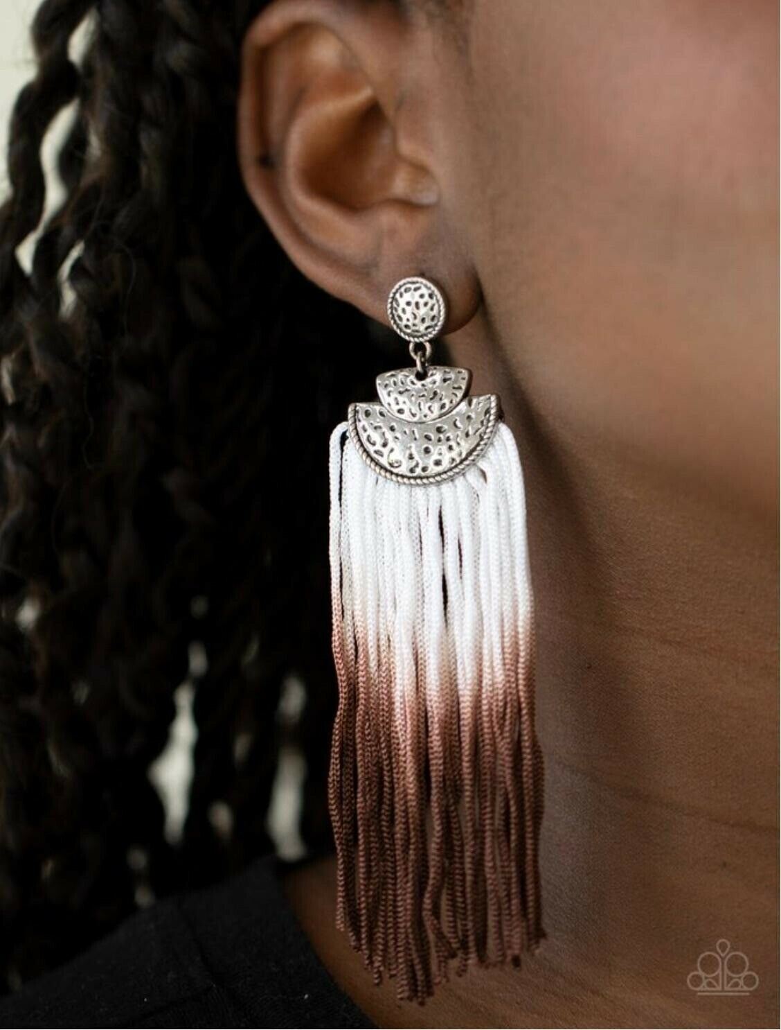 DIP It Up - Brown Earrings Paparazzi Jewelry Accessories