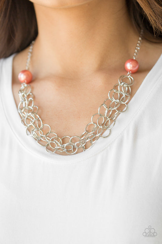 Daring Diva - Orange Necklace 2218