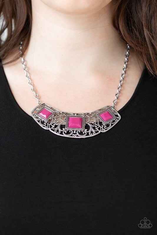 Feeling Inde-PENDANT - Pink Necklace 1371