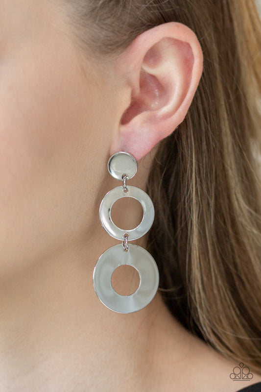 Pop Idol - Silver Earrings 207