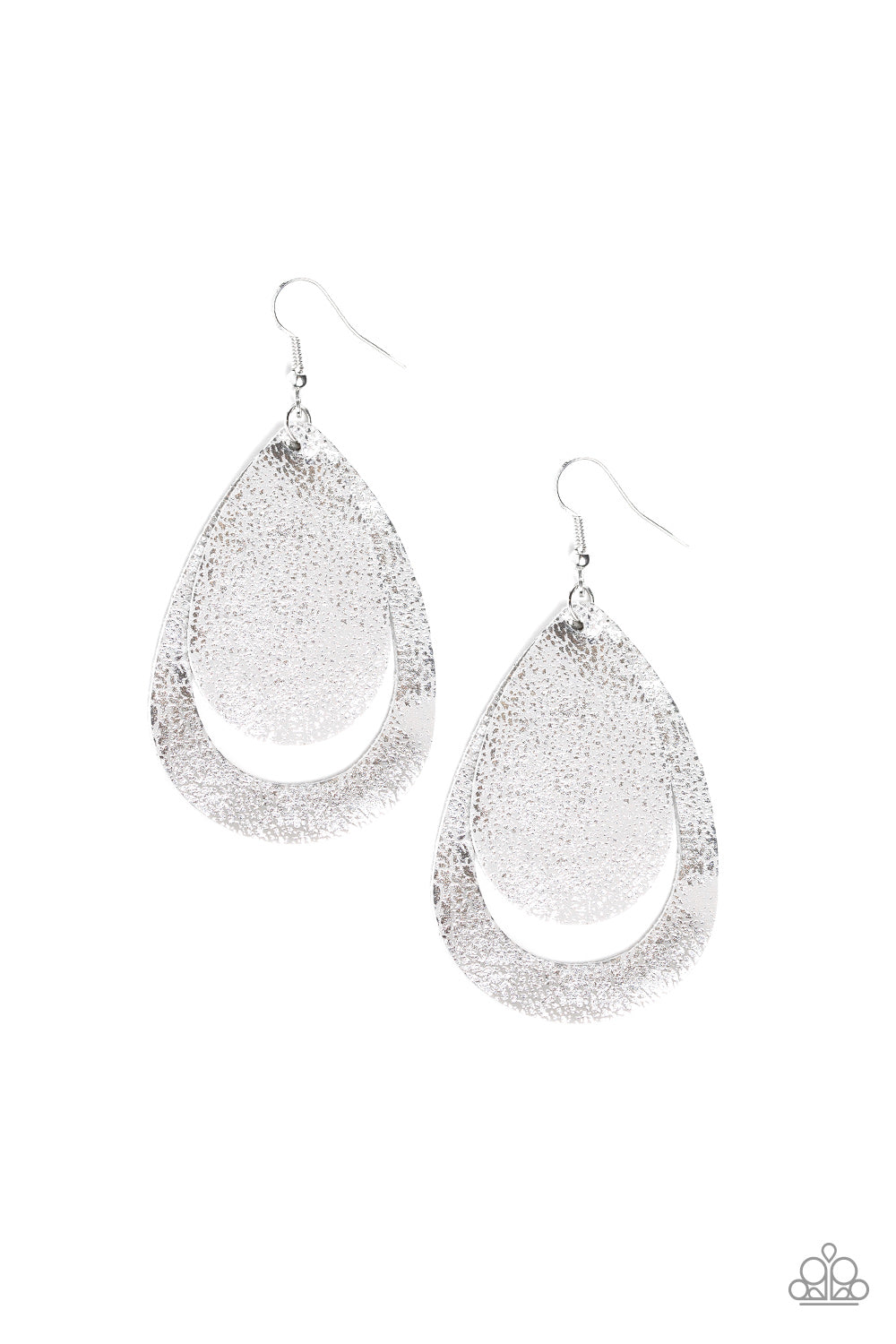 Fiery Firework - Silver Earrings 540
