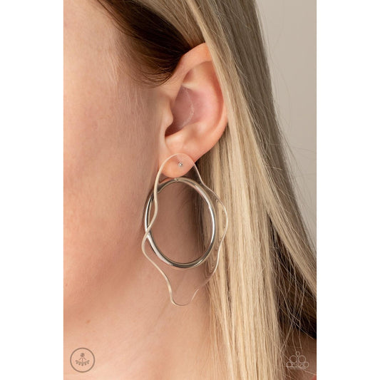 Clear The Way! - White Earrings 758
