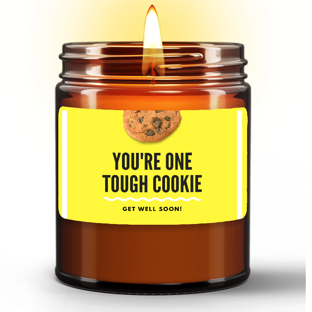 You're One Tough Cookie Get Well Soon Natural Candle