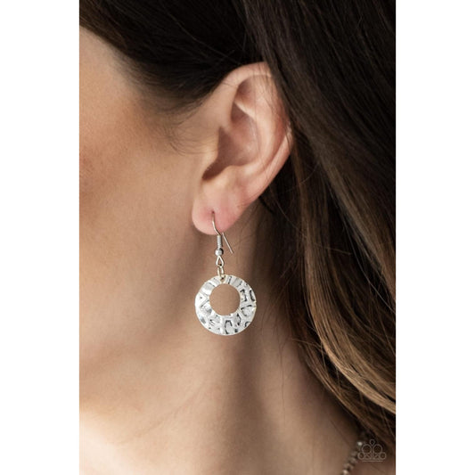 Texture Trio - Silver Necklace