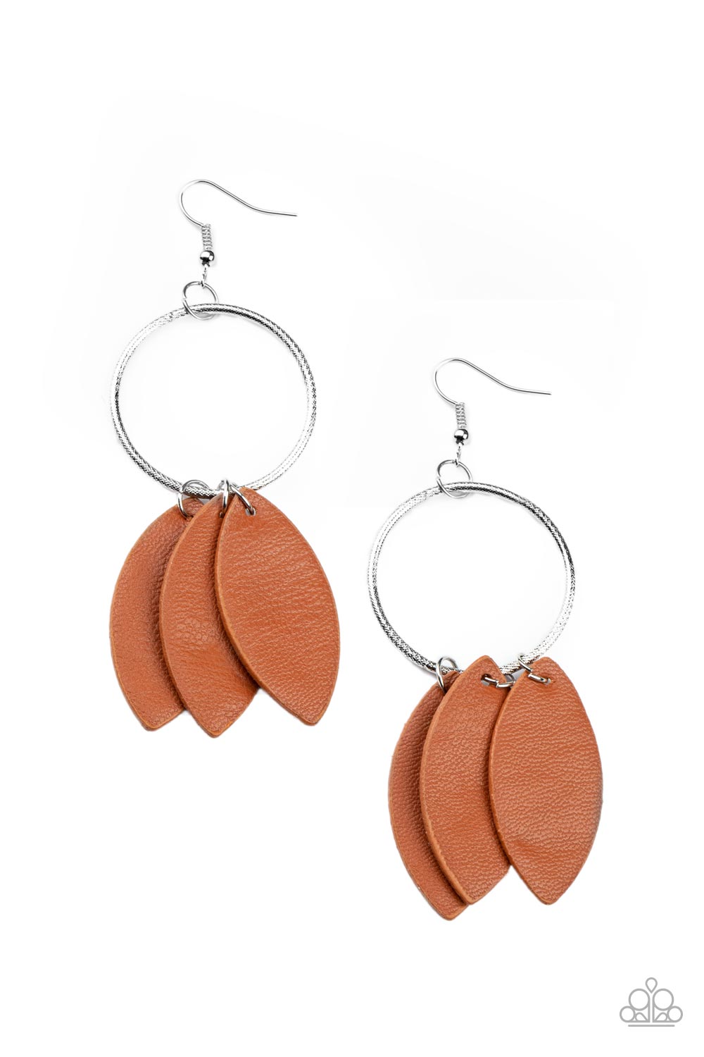 Leafy Laguna - Brown Leaf Earrings 25420